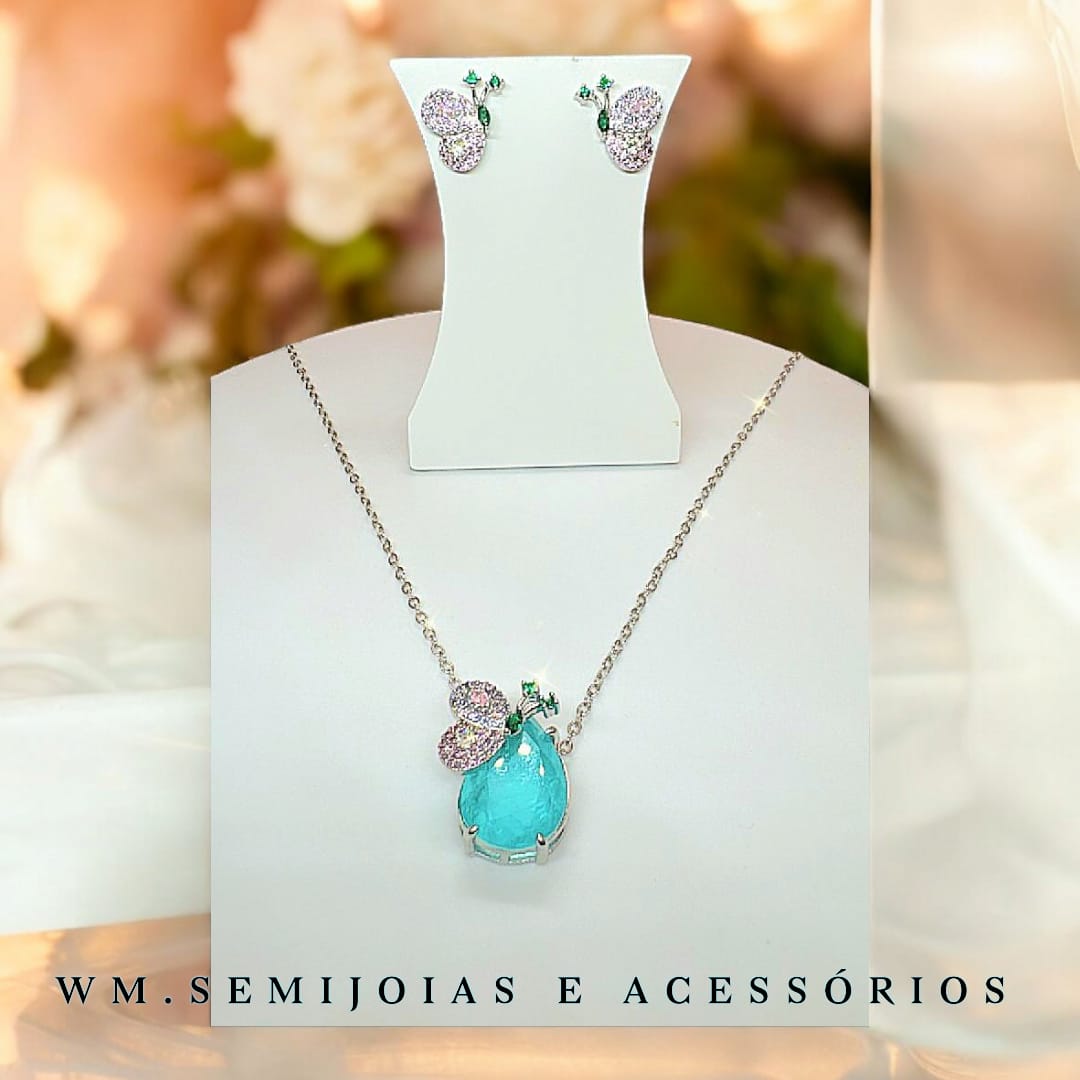 Conjunto Borboleta Inspirado em Alta Joalheria