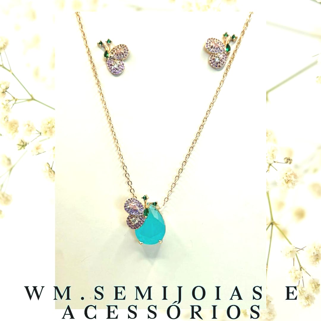 Conjunto Borboleta Inspirado em Alta Joalheria