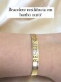Bracelete em Banho Ouro Resiliência.